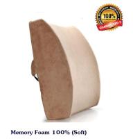 Getagift เบาะรองหลัง พิงหลัง พนักพิง ที่รองหลัง รองนั่ง  Memory Foam Cushion (Soft) เกรดพรีเมี่ยม เพื่อสุขภาพ (สีเบจ)