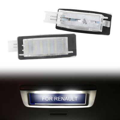 Car LED Number License Plate Light For Renault Espace MK4 Scenic MK2 2003-2009 Laguna 2 Auto Accessories License Plate Lamp