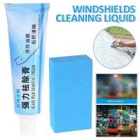 Car Glass Film Removal Cream Oil Cleaner Degreaser Cleaner Polish Paste Windscreen Auto Windshield Polishing with Sponge Tool Cleaning Tools