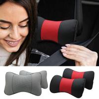 Car Neck Headrest Pillow Auto Head Neck Rest Cushion Breathable Soft Head Neck Support Pad Automobiles Interior Accessories