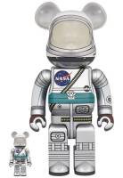 (ของแท้) Bearbrick Project Mercury Astronaut NASA 400%+100% แบร์บริค Medicom Toy ของใหม่ มือ 1