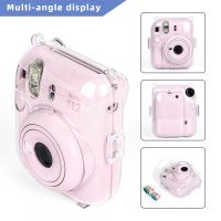 （misty shop）กระเป๋ากล้องจิ๋วเคสห่อหุ้มคริสตัลพร้อมฝาปิด Tali Bahu สำหรับกล้อง Fujifilm Instax Mini 12,Mini12 Instax