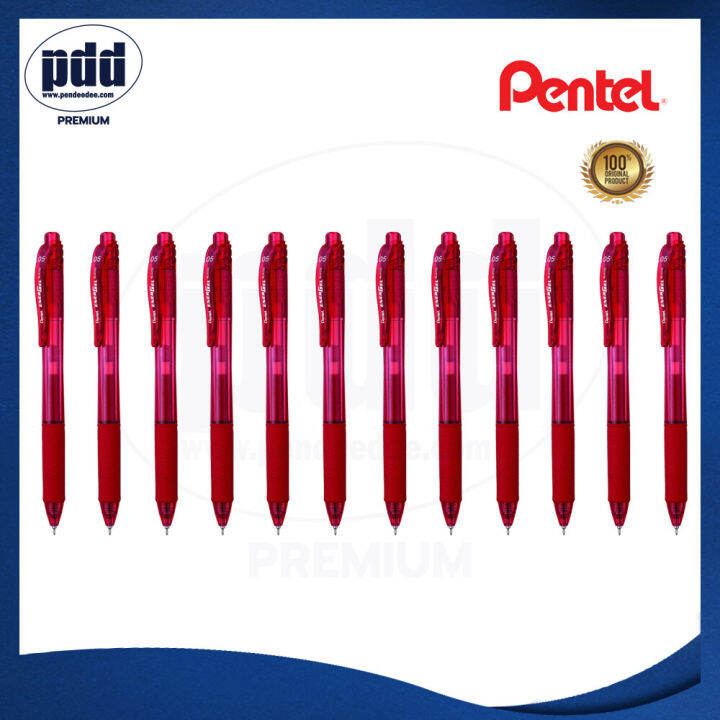 12-ด้าม-pentel-energel-x-ปากกาหมึกเจล-เพนเทล-เอ็นเนอร์เจล-เอ็กซ์-หัวเข็ม-0-5-มม-แบบกด-12-ct-pentel-energel-x-gel-pen-0-5-mm