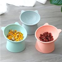 2022 Hot Cat Bowl High Foot Dog Bowl 45°Neck Protector Cat Pet Food Water Bowl Pet Feeding Cup Pet Feeder Bowl