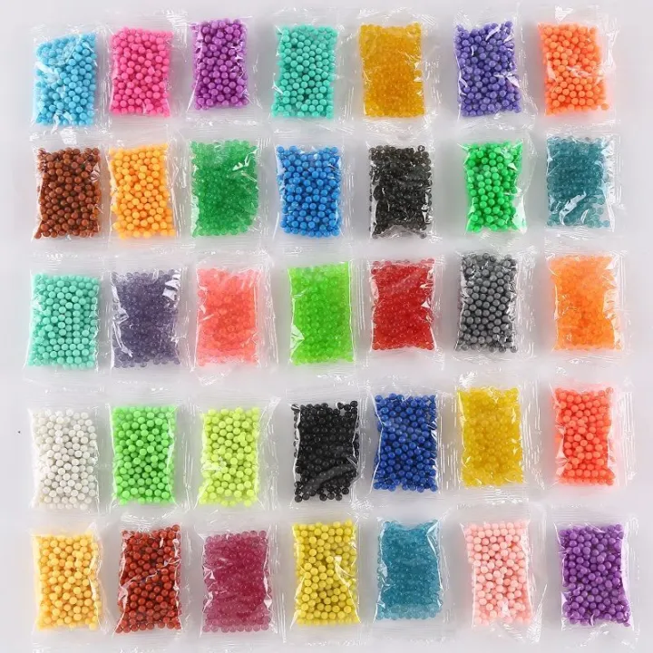 100 PCS Magic Water Spray Sticks Beads DIY Refill Beads Toy with 34 ...