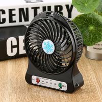 【YF】 Portable Rechargeable Led Light Fan Air Cooler Mini Desk Usb Third Wind Without Battery Cooling Handheld