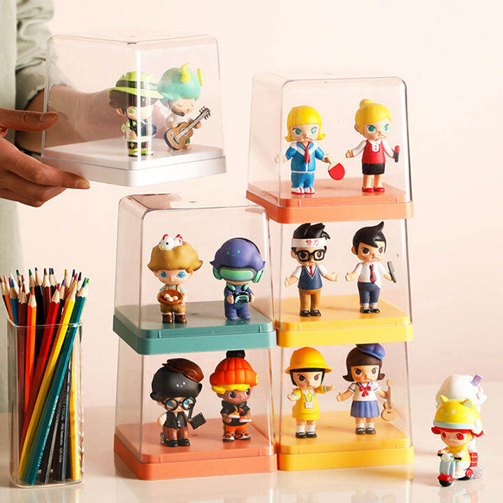 Clear Acrylic Organizer Blind Box Showcase Toys Figures Display Case