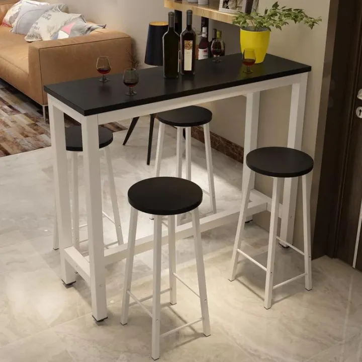Simple Wooden Bar Table, Ikea Bar Table And Stool Set