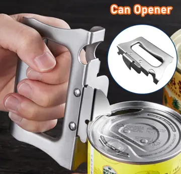 Isabelvictoria Multifunctional Stainless Steel Manual Can Opener Effortless  Beer Grip Cans Bottel Opener Household Kitchen Accessories Tools