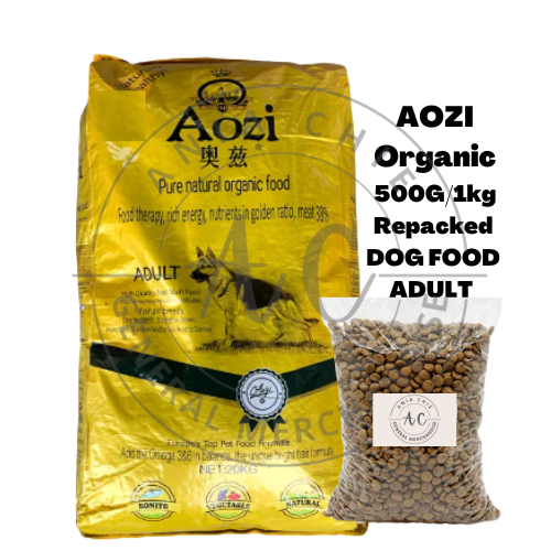 Aozi Organic Dog Food for ADULT 500G/ 1kg REPACKED (Beef Flavor) For
