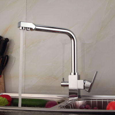 BAIDAIMODENG ก๊อกน้ำห้องครัวร้อนและเย็นทั้งหมดทองแดงอ่างล้างจานเครื่องกรองน้ำตรงดื่มอ่างล้างจานบ้านน้ำบริสุทธิ์