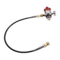 M18X1.5 Thread 4500Psi SCBA Valve Stainless Steel Regulator Fill Station Hose for PCP Air Tank