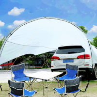 แบบพกพา Sunshade Canopy เต็นท์เต็นท์บนชั้นดาดฟ้ารถบรรทุก Canopy Tailgate เต็นท์สำหรับ SUVs Camping Trailer Canopy Shelter ป้องกันจาก