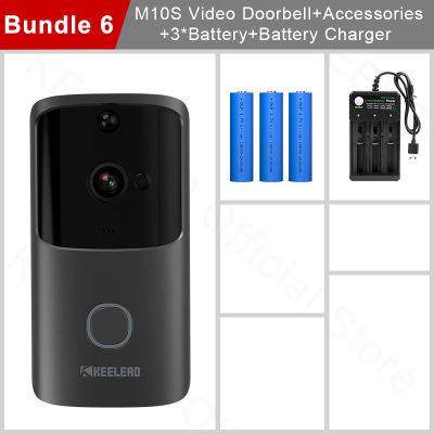 KEELEAD M10S Smart Home Video Intercom WIFI Outdoor Wireless Doorbell Phone Door Bell Camera 720P HD Security PIR Night Vision