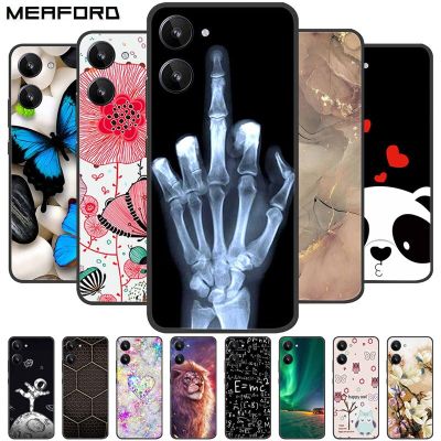 For Realme C33 Case C 33 RMX3624 Case Fashion Soft TPU Silicone Phone Case For Realme C33 4G Back Cover Funda Coque 6.5" Painted Electrical Connectors