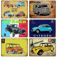 Lupeishop 2CV Citroen Retro ตกแต่งบ้านป้ายโลหะโปสเตอร์บนผนังป้ายดีบุก Vintage โปสเตอร์ Decor Wall Art ตกแต่งห้อง New