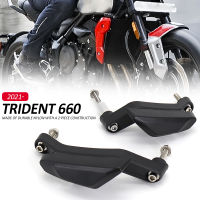 ใหม่สำหรับ Trident660สำหรับตรีศูล660ป้องกันการล่มสลายรถจักรยานยนต์กรอบเลื่อน F Airing ยามชน Pad ป้องกัน2021 2022