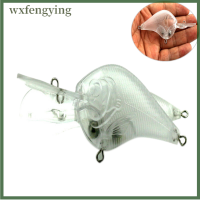 Wxfengying 10ชิ้นใบแจ้งหนี้ทรงสี่เหลี่ยมไม่ทาสี Crankbait เหยื่อล่อปลาลำตัวเหยื่อล่อเปล่า9.5ซม.