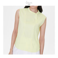 Shaka Leisure SS21 Sleeveless Mandarin Collar Blouse เสื้อแขนกุด คอจีน ผ่าข้าง ทรงตรง - BL-L210414