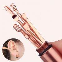 Wholesale Ear Wax Pickers Stainless Steel Spiral Earpick Wax Remover Curette Ear Pick Cleaner Ear Spoon Care Ear Cleaning Tools