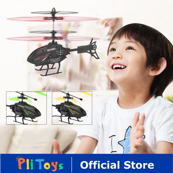 QUNXING Helicopter Hand Induction Control Flying Toy with Infrared ...