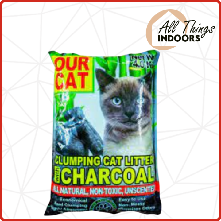 Our Cat Clumping Cat Litter with Charcoal 4 Kg Lazada PH