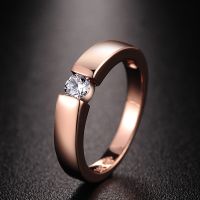 Princess Cut Stone Engagement Wedding Rings For Women Rose Gold Color Couples 39;s Promise Ring Fashion Jewelry All Size DFR400