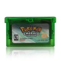 Pokemon Series NDSL จีบีจีบีซี GBM GBA SP การ์ดคอนโซลตลับเกมวิดีโอเกมคลาสสิกเกมสะสมเกมที่มีสีสันการ์ดเกมภาษาอังกฤษ