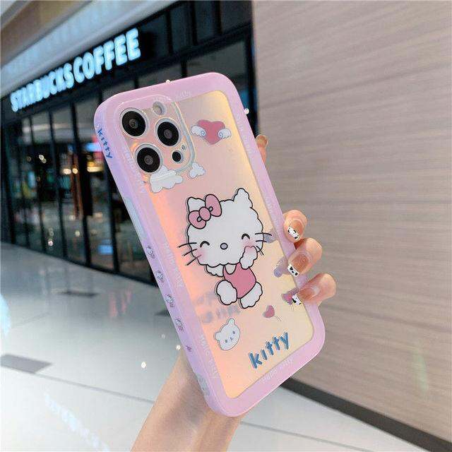 16-digits-เคสโทรศัพท์-hello-kitty-สำหรับ-iphone-7-8p-x-xr-xs-xsmax-11-12pro-โทรศัพท์น่ารักการ์ตูนไล่โทนสีเคสสี