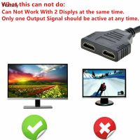 Family Flower Flash Sale HDMI Port MALE TO FEMALE 1 input 2 OUTPUT Splitter CABLE 1080P ADAPTER Converter