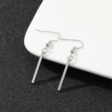 Rectangle hot sale earrings studs