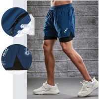 Sports Shorts Mens Sportswear Double Layer Running Shorts 2 in 1 Fitness Pants Summer Gym Fitness Training Jogging Shorts