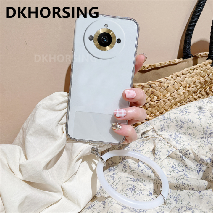 dkhorsing-เคสโทรศัพท์ปลอกอ่อนใสสำหรับ-oppo-realme-11-11-pro-tpu-ฝาหลังป้องกันเลนส์กล้อง-realme11-pro-plus-2023เคสซิลิโคนแฟชั่น-realme-11pro-พร้อมสายรัด