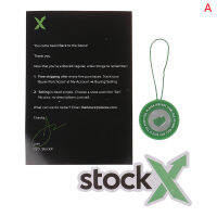 GUIN 1Set Induction Stockx Tag Green Circular Tag Rcode Stickers Shoe Buckle Verified