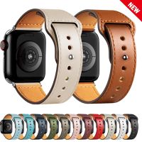 สายนาฬิกาข้อมือหนัง สําหรับ Apple watch 7 6 se 5 4 3 2 iWatch 45 มม. 41 มม. 44 มม. 40 มม. 42 มม. 38 มม.