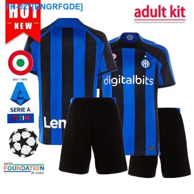 ▬✌ 2022 2023 Inter Milan Home adult kit Football Shirt Mens Sports Top and Shorts Set Jersey with Patch