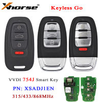 Oibwye Xhorse 754J VDI XSADJ1GL กุญแจรีโมตไร้กุญแจ,315/433/868MHZ สำหรับ A6L Audi Q5 A8 A7 A4L พร้อมปลอก