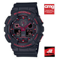 G shock Ignite Red series สีดำแดง auto light พลิกข้อมือไฟติด GA-100 series  หายากสุดๆกับ G-SHOCK GA-100BNR-1A อุปกรณ์ครบทุกอย่างพร้อมใบรับประกัน CMG