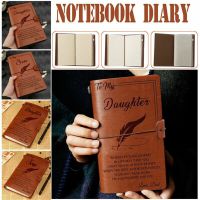 To My Son Portable Vintage Travel Leather Handbook Diary Journal Notebook Kids Gift Note Books Pads