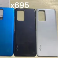 ฝาหลังสำหรับ Infinix Note 10 Pro เคสแบตเตอรี่ X695ฝาหลังปิดโทรศัพท์เคสปกป้องด้านหลังอะไหล่โทรศัพท์ตัวเครื่อง