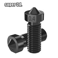 ♦ 3d printer parts Hardened Steel Volcano Nozzle 0.4/1.75mm M6 For High Temperature 3D Print PEI PEEK Carbon Fiber Filament Hotend