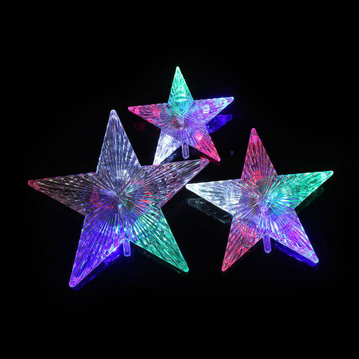 bokali-1pcs-สีเปลี่ยนกระพริบ-led-star-light-ที่ตกแต่งยอดต้นคริสมาสต์โคมไฟตกแต่ง