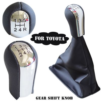 【CW】❖  5/6 Speed Shift Shifter Knob Gaiter Boot Cover Corolla Verso RAV4 AVENSIS Yaris 1992-2014 Lever Stick