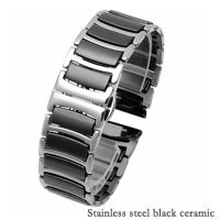 Watchband Ceramic strap between stainless steel 20mm 22mm watch band strap for Huawei Smart Watch GT2watch 2proSamsung watch