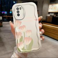 เคสสำหรับ Xiaomi M3 POCO ลายคลื่นดอกทิวลิปไอศครีมเคสเคสโทรศัพท์นิ่มสาวน่ารัก