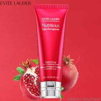 Estee Lauder Nutritious Super Pomegranate Radiant Energy 2-in-1 Cleansing Foam 125ml ผลิตภัณฑ์ทำความสะอาดผิวหน้าสูตรพรีเมี่ยมจากสารสกัดผลทับทิมเข้มข้น