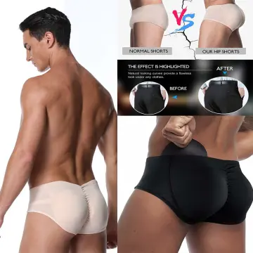 Underpants Mens Boxer Briefs Underwear Stereotyped Hip Lift