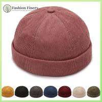 QJZN6F8XJ ผ้าคอตตอน หมวกกลมๆ ผ้าลูกฟูก ปรับได้ปรับได้ หมวก skullcap ของใหม่ แข็งและแข็งแรง หมวกฮิปฮอป ใช้ได้ทุกเพศ