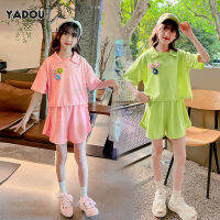 YADOU Girls skirts New girls suit skirts Fashionable two-piece suits for middle-aged and older children