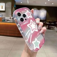 เคสโทรศัพท์มือถือ ซิลิโคนนุ่ม ลายดาวน่ารัก หรูหรา สําหรับ IPhone 11 12 13 14 Pro Max XR X 7 8 Plus XS Max SE 2020